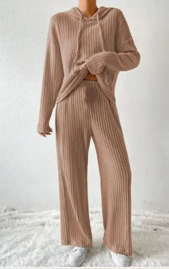 Loose Long Sleeve Trousers Suit