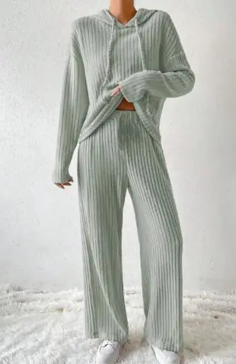 Loose Long Sleeve Trousers Suit