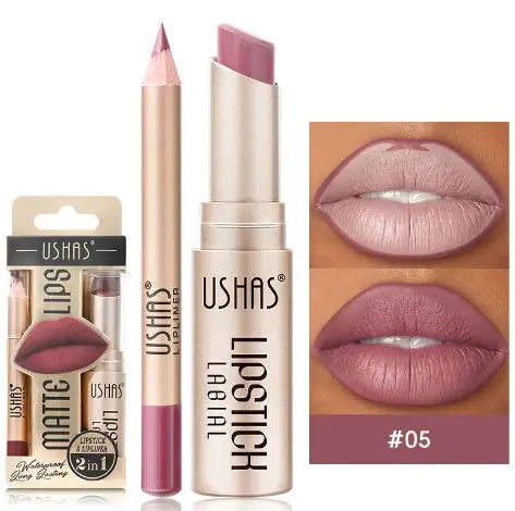 Matte Stain-Free Waterproof Nude Lipstick